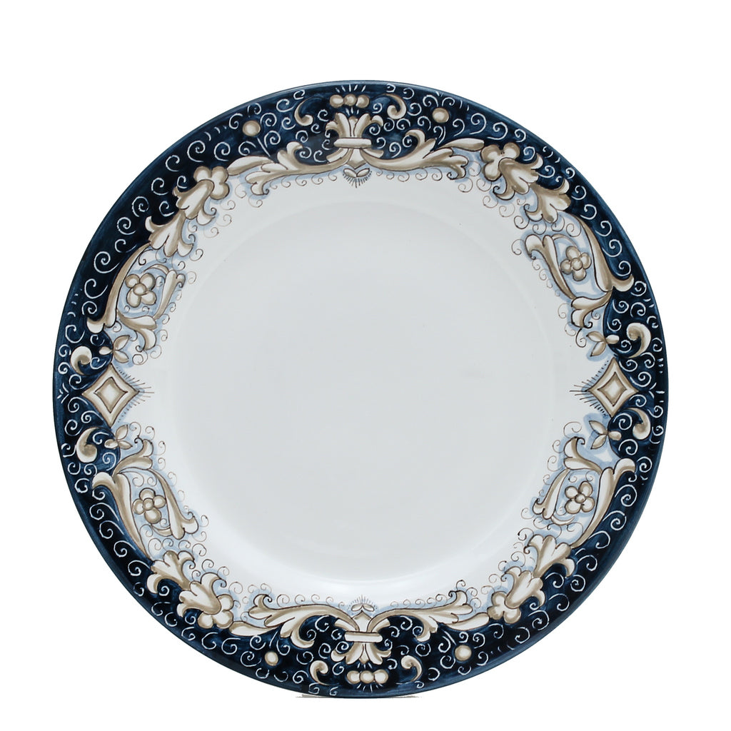 DERUTA COLORI: Pasta/Soup Rim Plate - BLUE ANTICO - Artistica.com