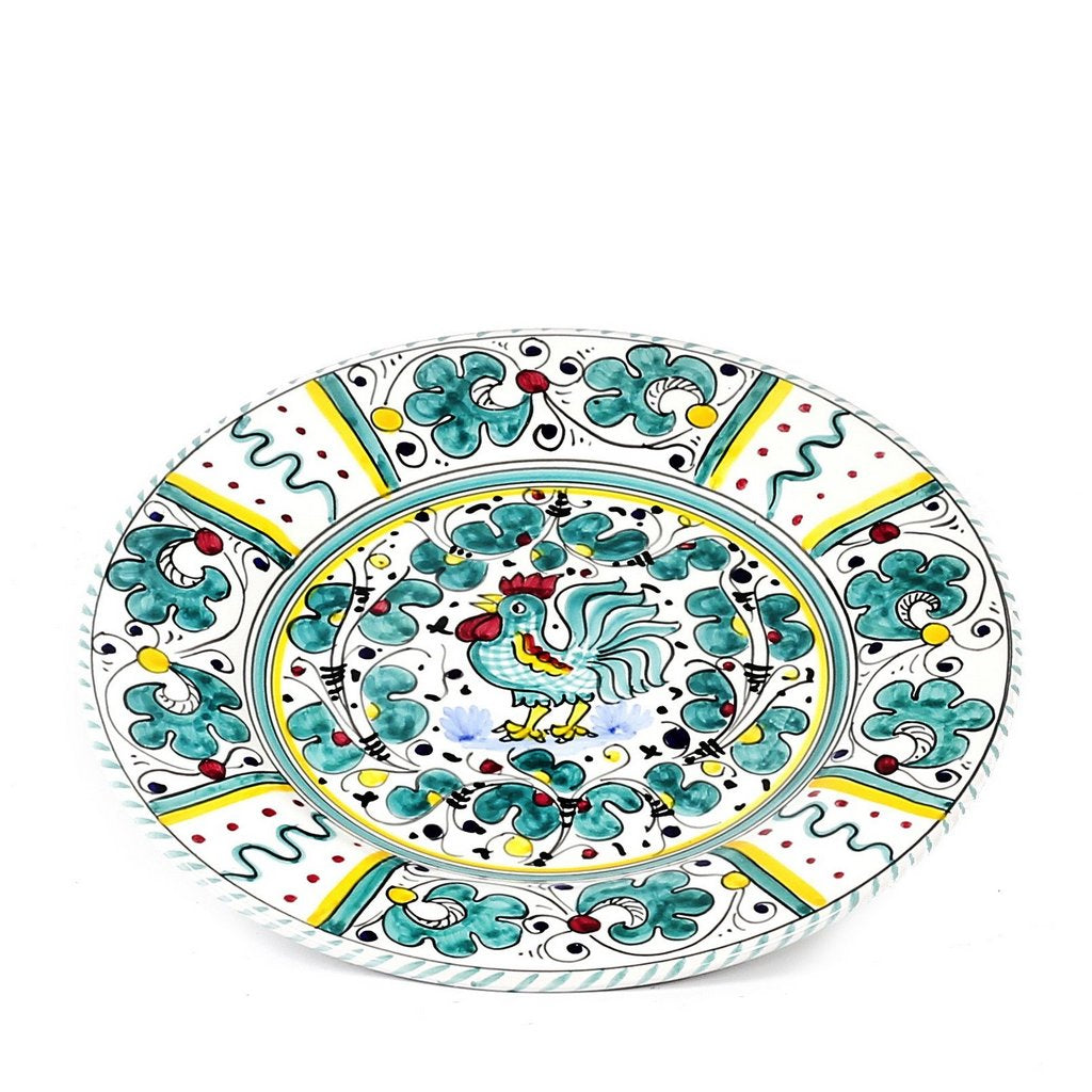 ORVIETO GREEN ROOSTER: 4 Pieces Place Setting - Artistica.com