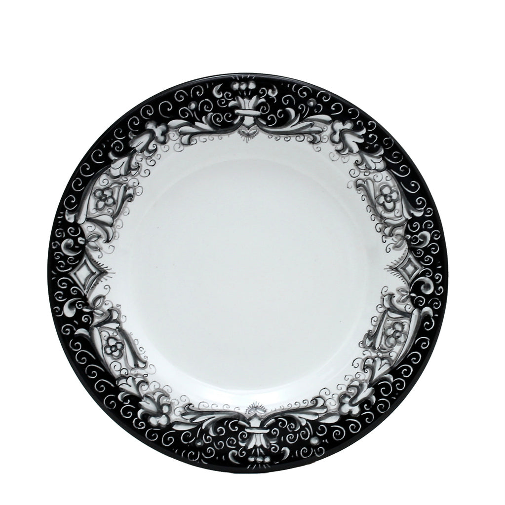 DERUTA COLORI: Salad Plate - BLACK/GRAY - Artistica.com