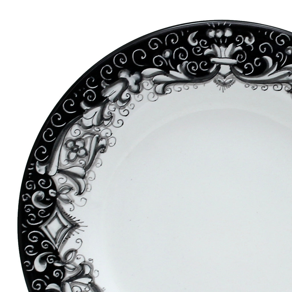 DERUTA COLORI: Salad Plate - BLACK/GRAY - Artistica.com