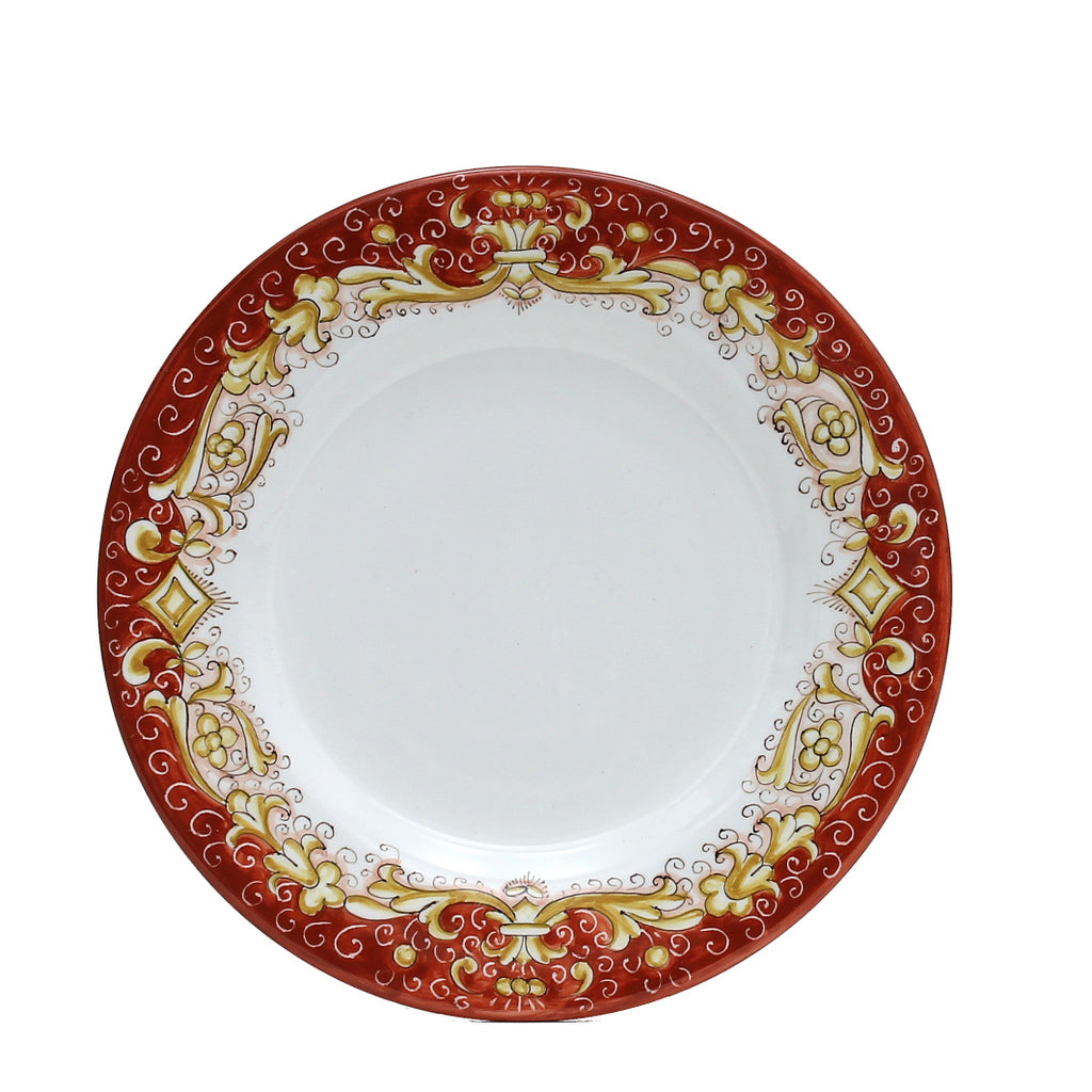 DERUTA COLORI: Salad Plate - CORAL RED - Artistica.com