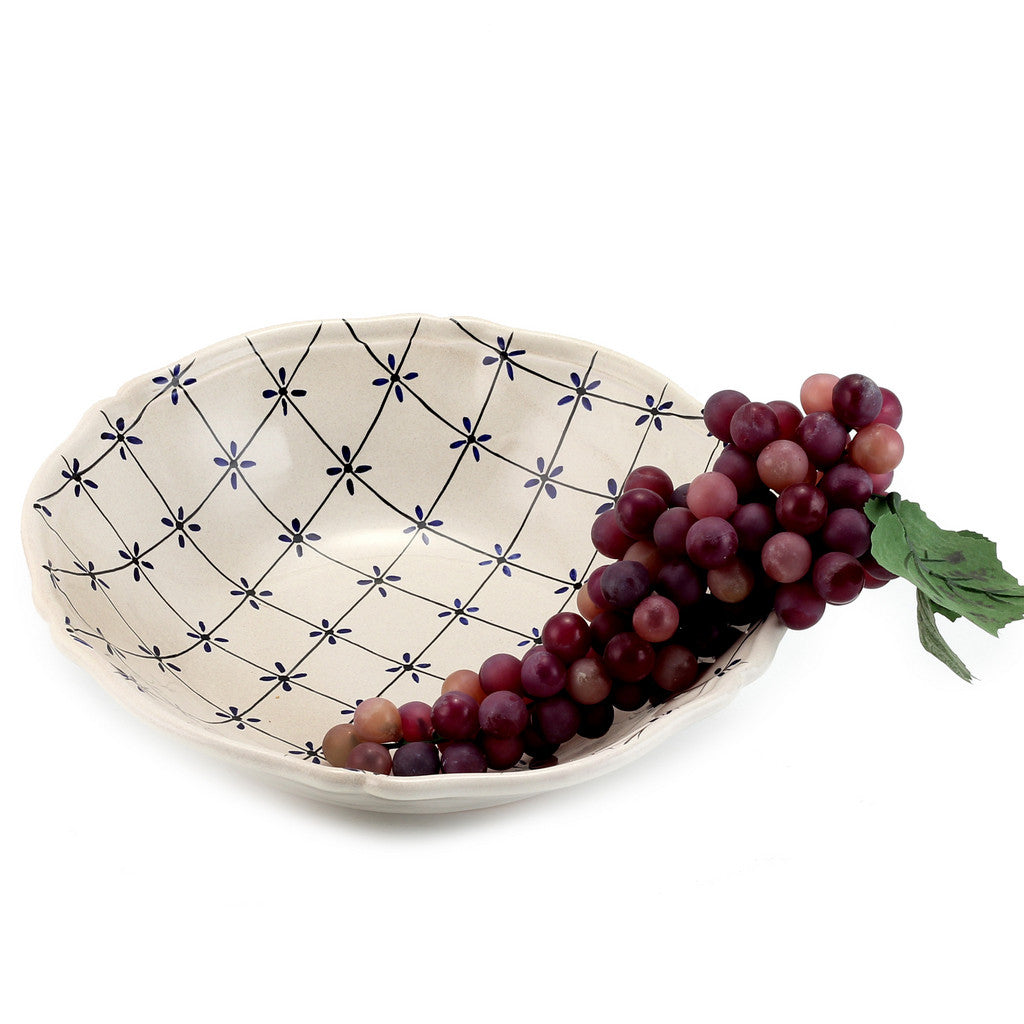 BLU STELLA: Salad/Pasta Serving Bowl [R] - Artistica.com