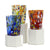 MURANO MURRINA STYLE:  Crumpled Water Tumbler Glass fully hand made (Red Mix) - Artistica.com