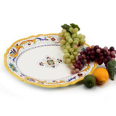 RAFFAELLESCO CLASSICO: Large Oval platter fluted rims - Artistica.com