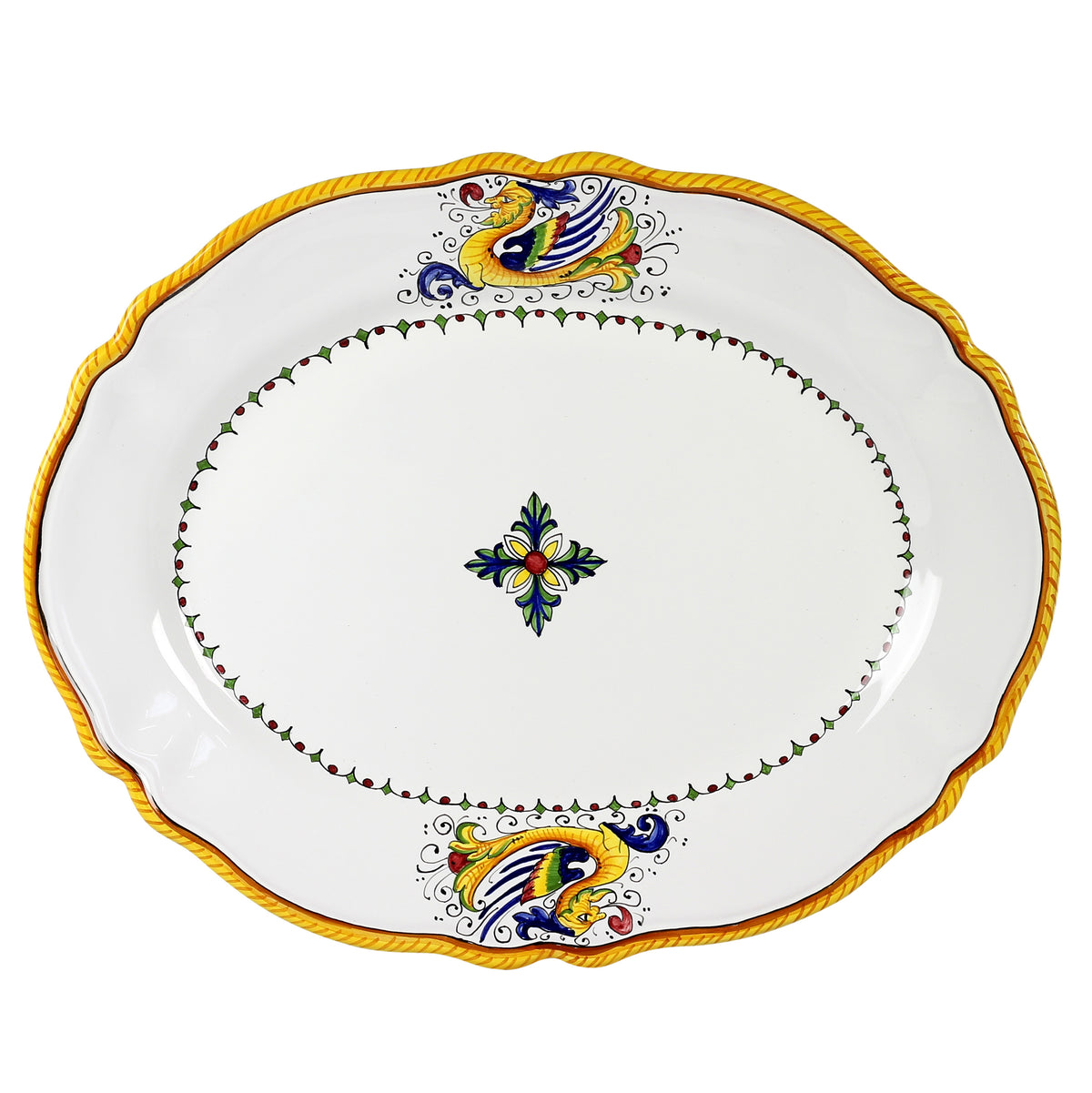 RAFFAELLESCO LITE: Serving Oval Turkey Platter - Artistica.com