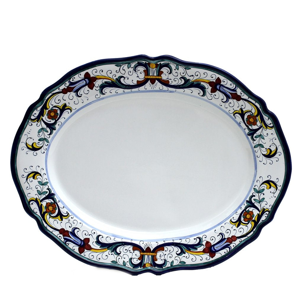VECCHIA DERUTA: Large Oval Platter - Artistica.com