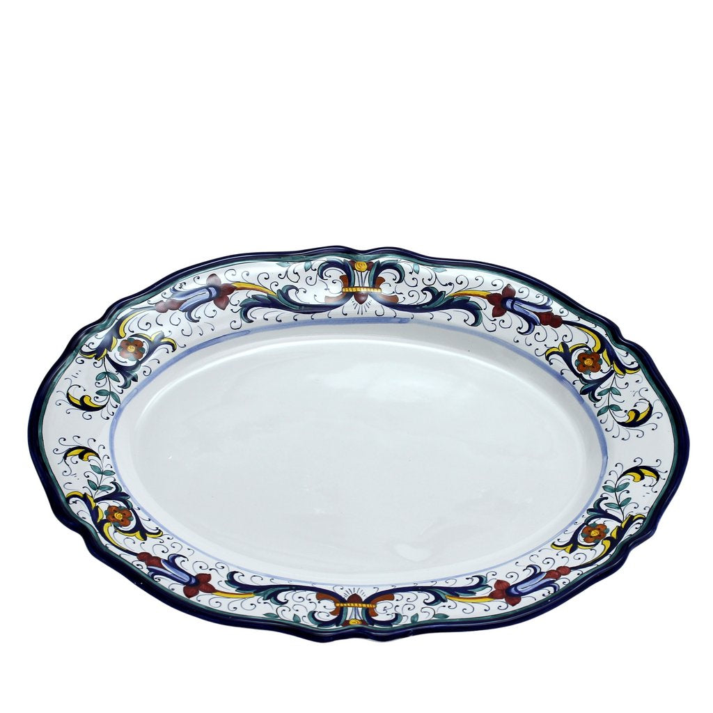 VECCHIA DERUTA: Large Oval Turkey Platter - Artistica.com