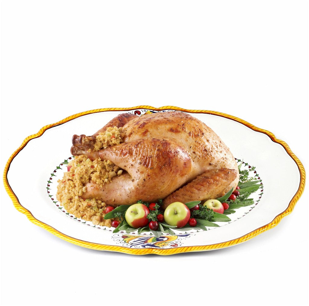 RAFFAELLESCO LITE: Serving Oval Turkey Platter - Artistica.com