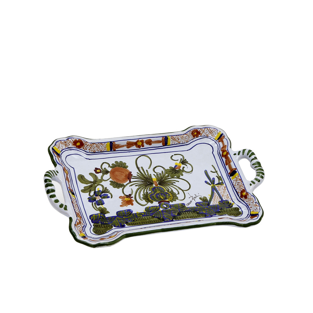 FAENZA-CARNATION: Small tray with handles