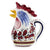 ORVIETO RED ROOSTER: Rooster of Fortune Pitcher (1 Liter 34 Oz 1 Qt) - Artistica.com