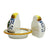 LIMONCINI: 'The Better Half' Salt and Pepper set with tray/saucer - Artistica.com