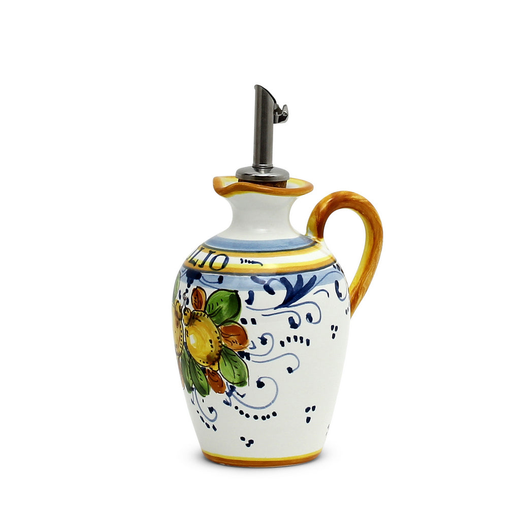 LIMONCINI: Small Olive Oil Bottle Dispenser with handle - Artistica.com