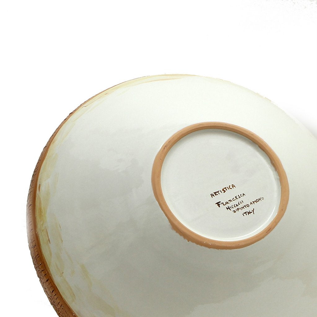 LEONARDO: One of a Kind Large Centerpiece with Noblewoman by Francesca Niccacci - Artistica.com