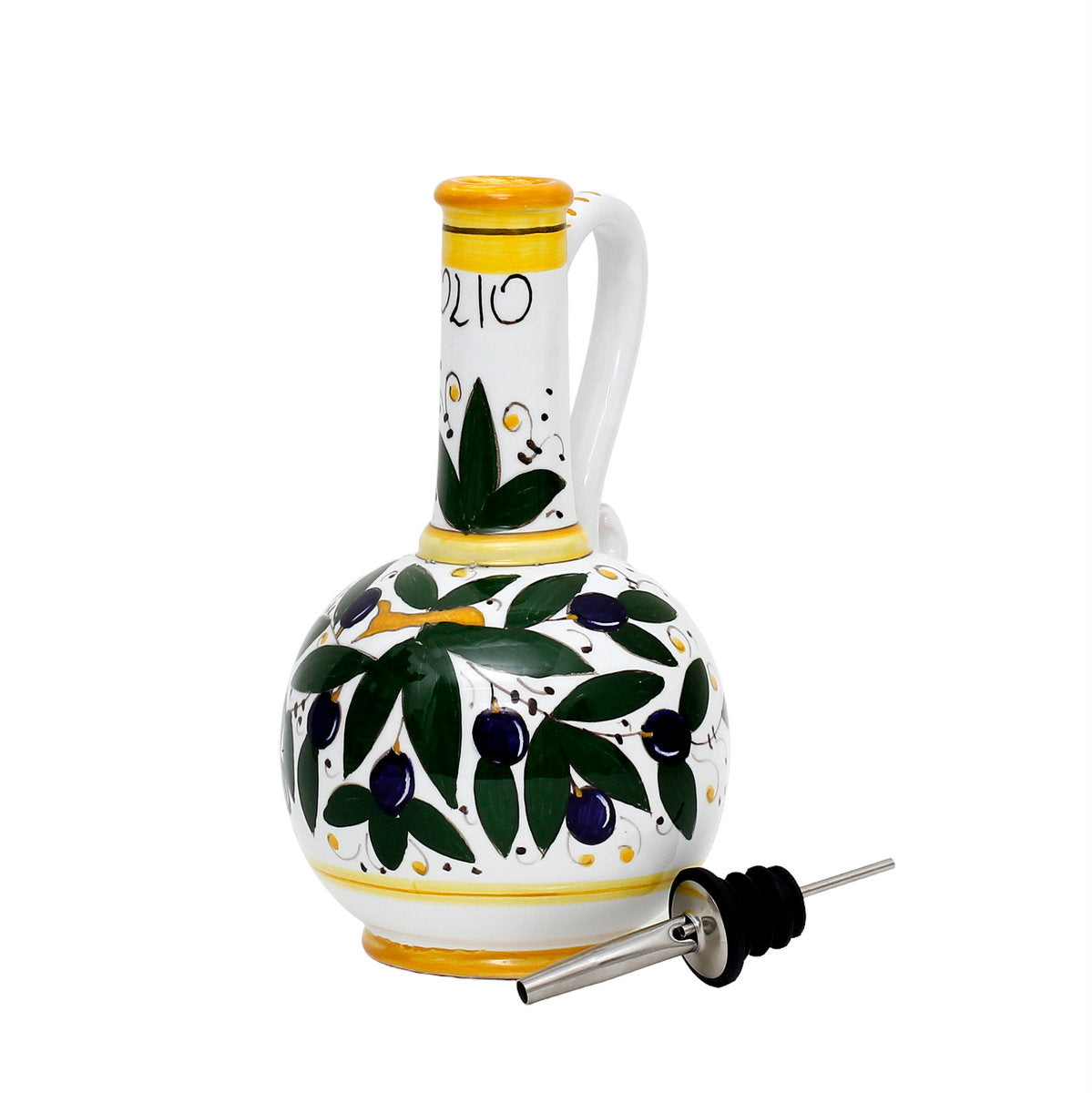 OLIVA: Olive Oil Bottle Dispenser Deruta - Artistica.com