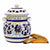ORVIETO BLUE ROOSTER: Traditional Biscotti Jar - Artistica.com