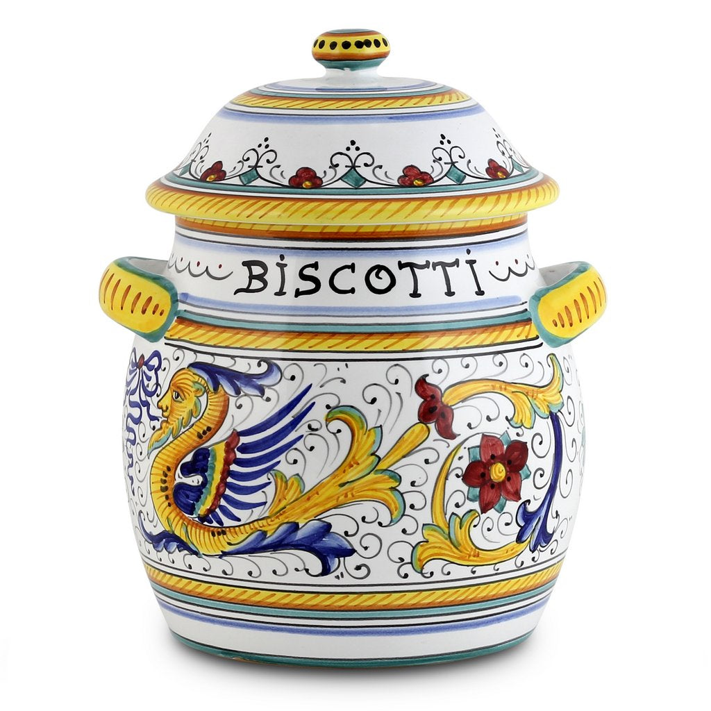 RAFFAELLESCO: Bundle with Utensil Holder + Biscotti Jar - Artistica.com