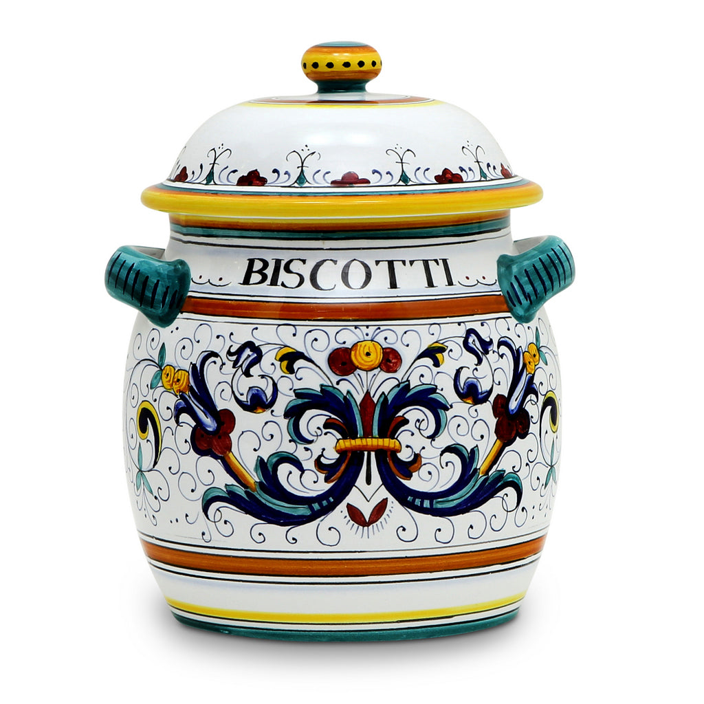 RICCO DERUTA: Traditional Biscotti Jar - Artistica.com