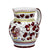 ORVIETO RED ROOSTER: Traditional Deruta Pitcher (1.25 Liters/40 Oz/5 Cups) - Artistica.com