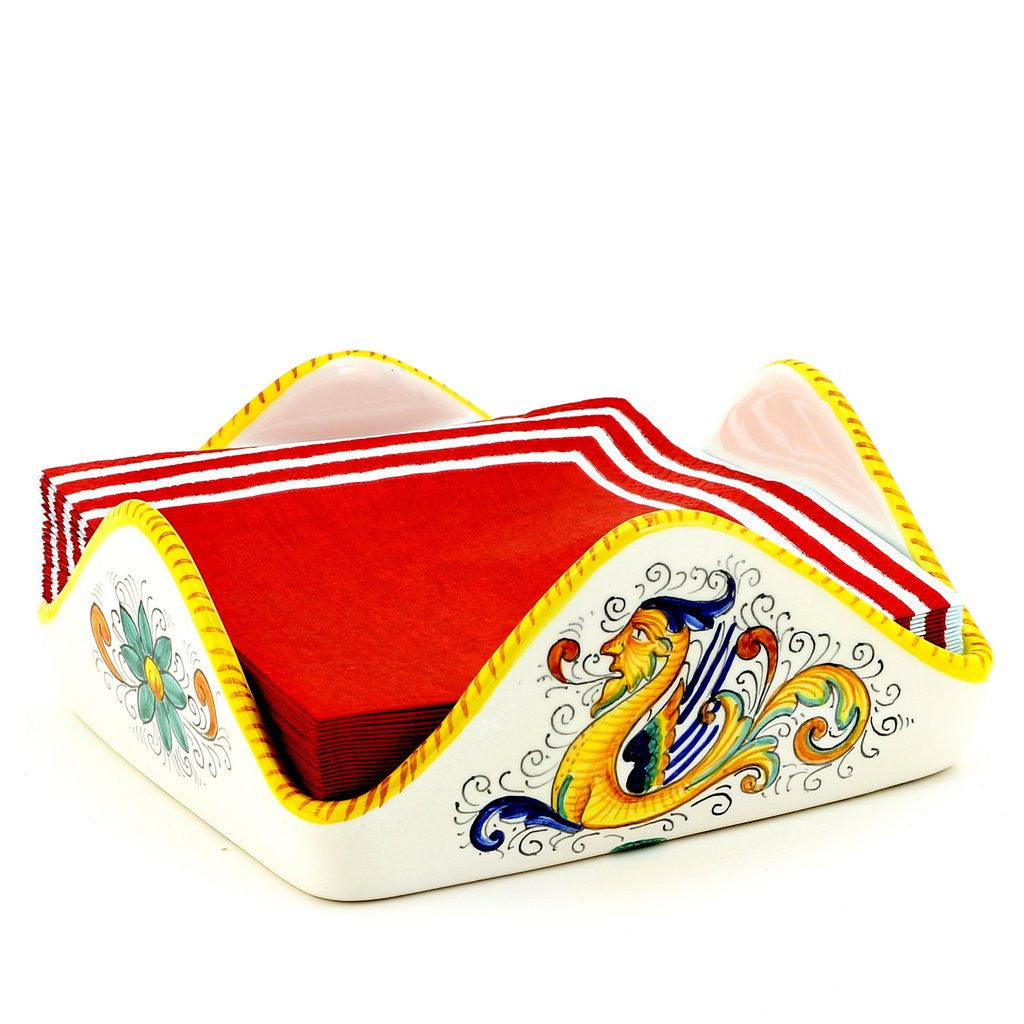 RAFFAELLESCO: Square Napkins Holder (For Luncheon Size napkins 6.5"x6.5") - Artistica.com