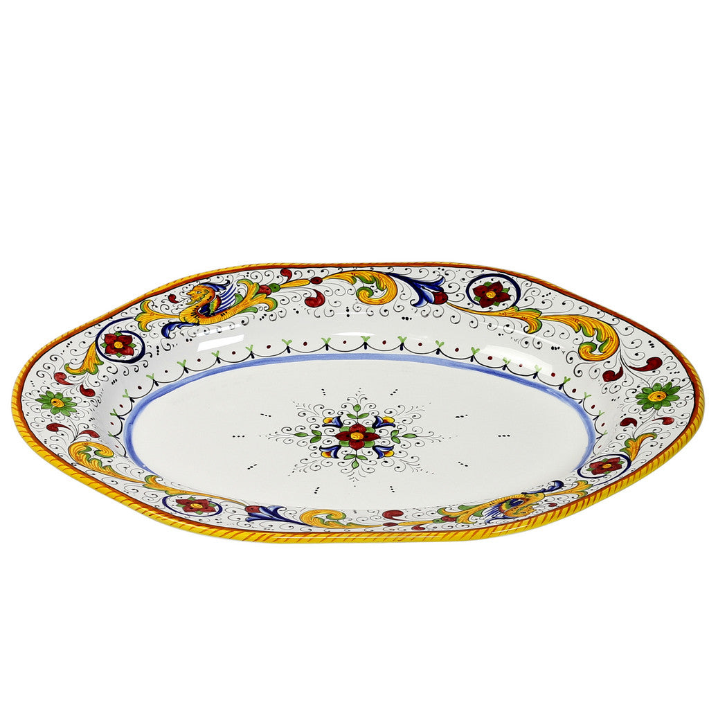 RAFFAELLESCO: Large Serving Set Platters (1 Lg Bowl + 1 Lg Charger + 1 Lg Platter) - Artistica.com