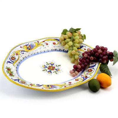 RAFFAELLESCO: Hexagonal Lg Serving Platter - Artistica.com