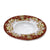 DERUTA COLORI: Olive Oil Fancy Dipping Bowl with large rim - CORAL RED - Artistica.com