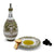 DERUTA COLORI: Olive Oil Fancy Dipping Bowl with large rim SAGE GREEN Color - Artistica.com