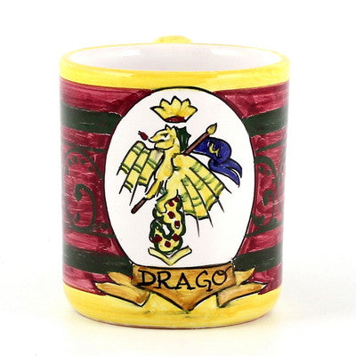 PALIO DI SIENA: DRAGO (Dragon) Mug (10 OZ) - Artistica.com