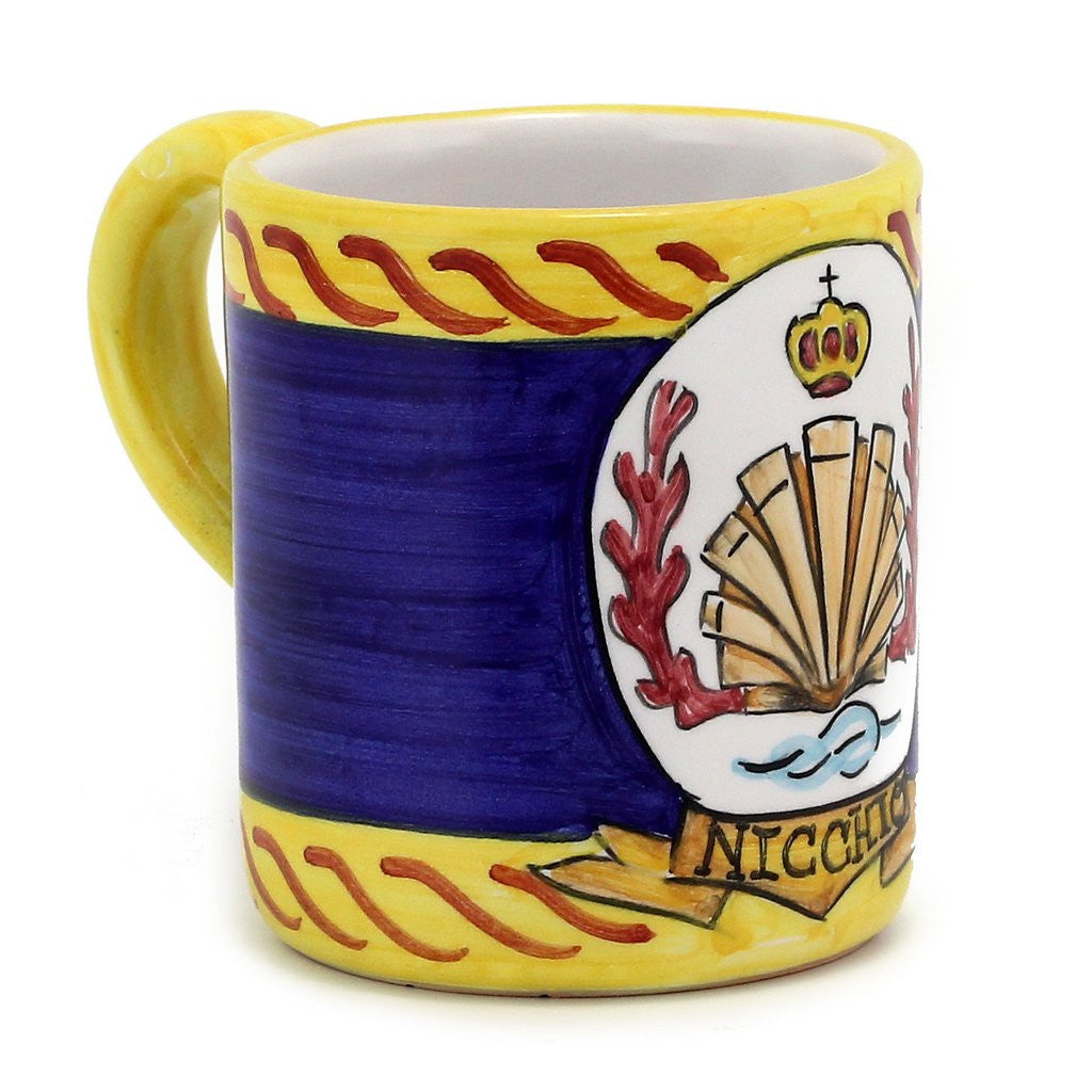 PALIO DI SIENA: NICCHIO (Shell) Mug (10 OZ) - Artistica.com