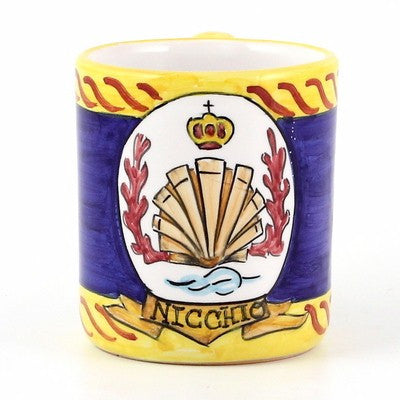 PALIO DI SIENA: NICCHIO (Shell) Mug (10 OZ) - Artistica.com