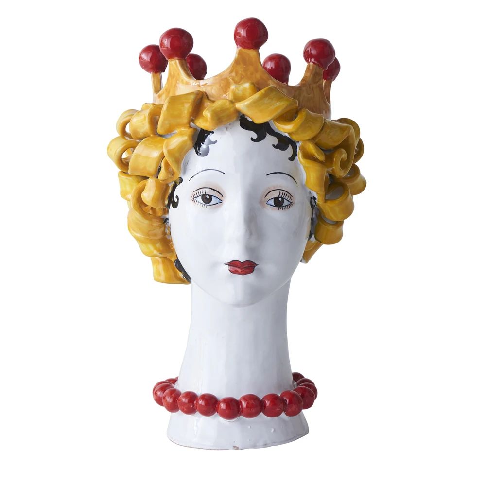 DONATELLO HEADS: Ceramic Head Vase - Pasta Decor - Artistica.com