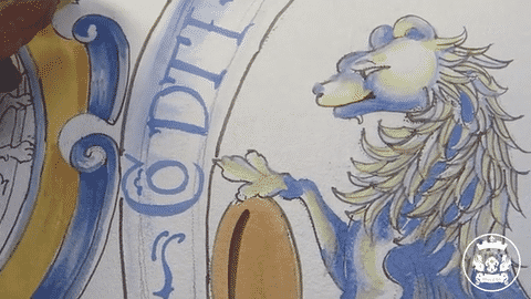 MAJOLICA TOSCANA: Orcio Urn ~ Frutta fondo Miele Design - Artistica.com