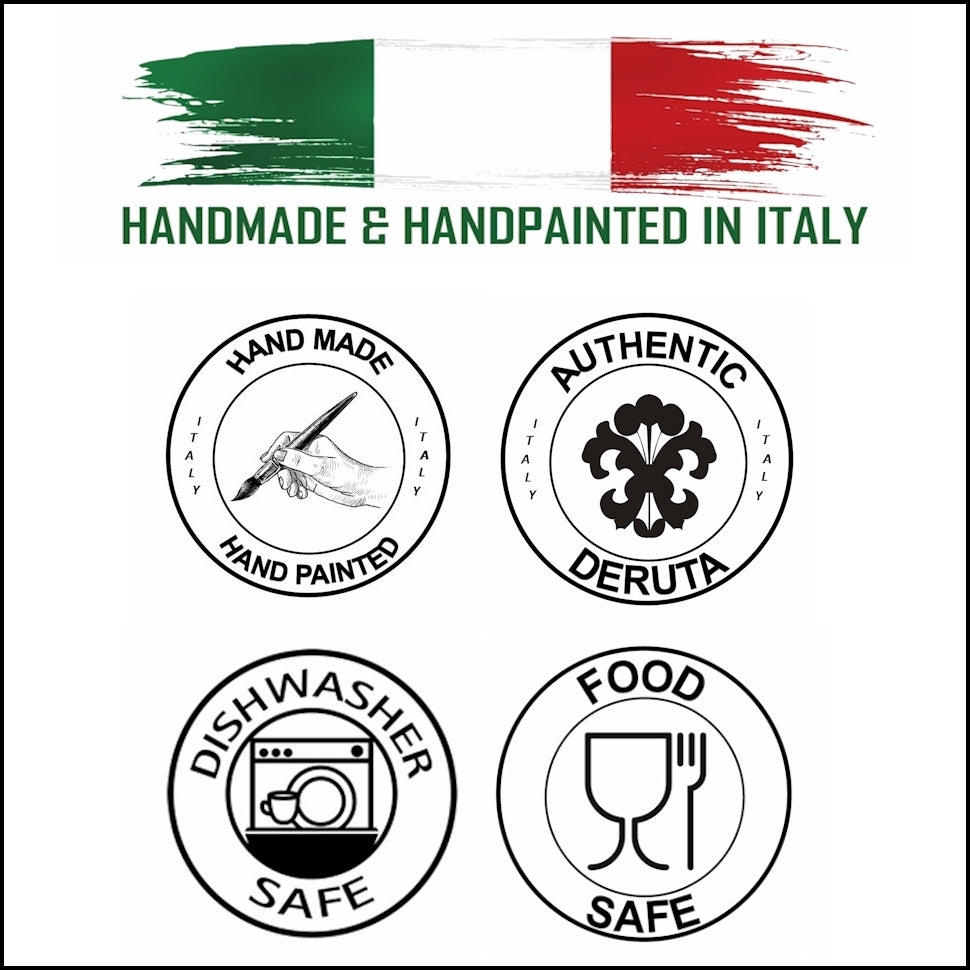 ORVIETO RED ROOSTER: Small Oval Plate - Artistica.com