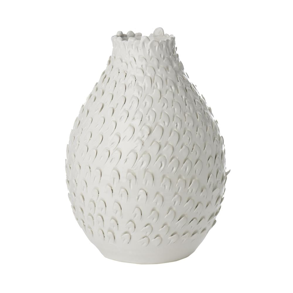 TUSCAN FEATHER: Handcrafted Vase with feather design - Artistica.com