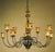 ALBA LAMP: Chandelier G9 Bulb Ossido Di Copper Oro - Artistica.com