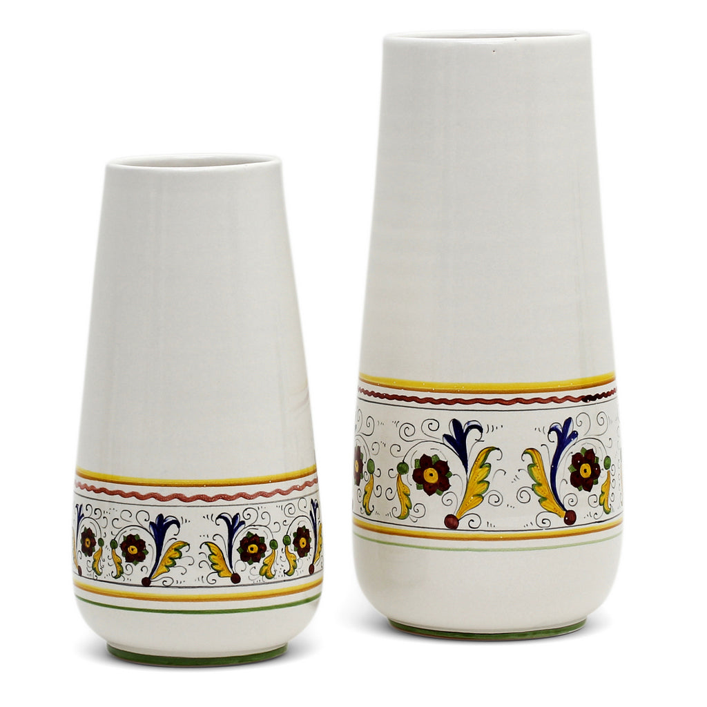 DERUTA BELLA CONICA: Bundle Large+Small Conic Vases - PERUGINO Design - Artistica.com