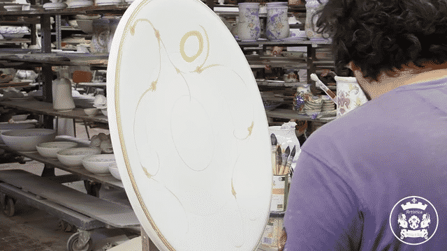 MAJOLICA LIMONI MONTELUPO: Extra Large wall plate centerpiece (32D) - Artistica.com