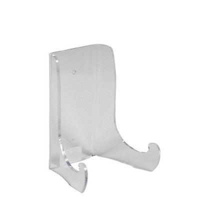 ACRYLIC STAND: Wall Plate or Bowl Stand 9"  High (Medium For 12 to 16 In Diam.) - Artistica.com