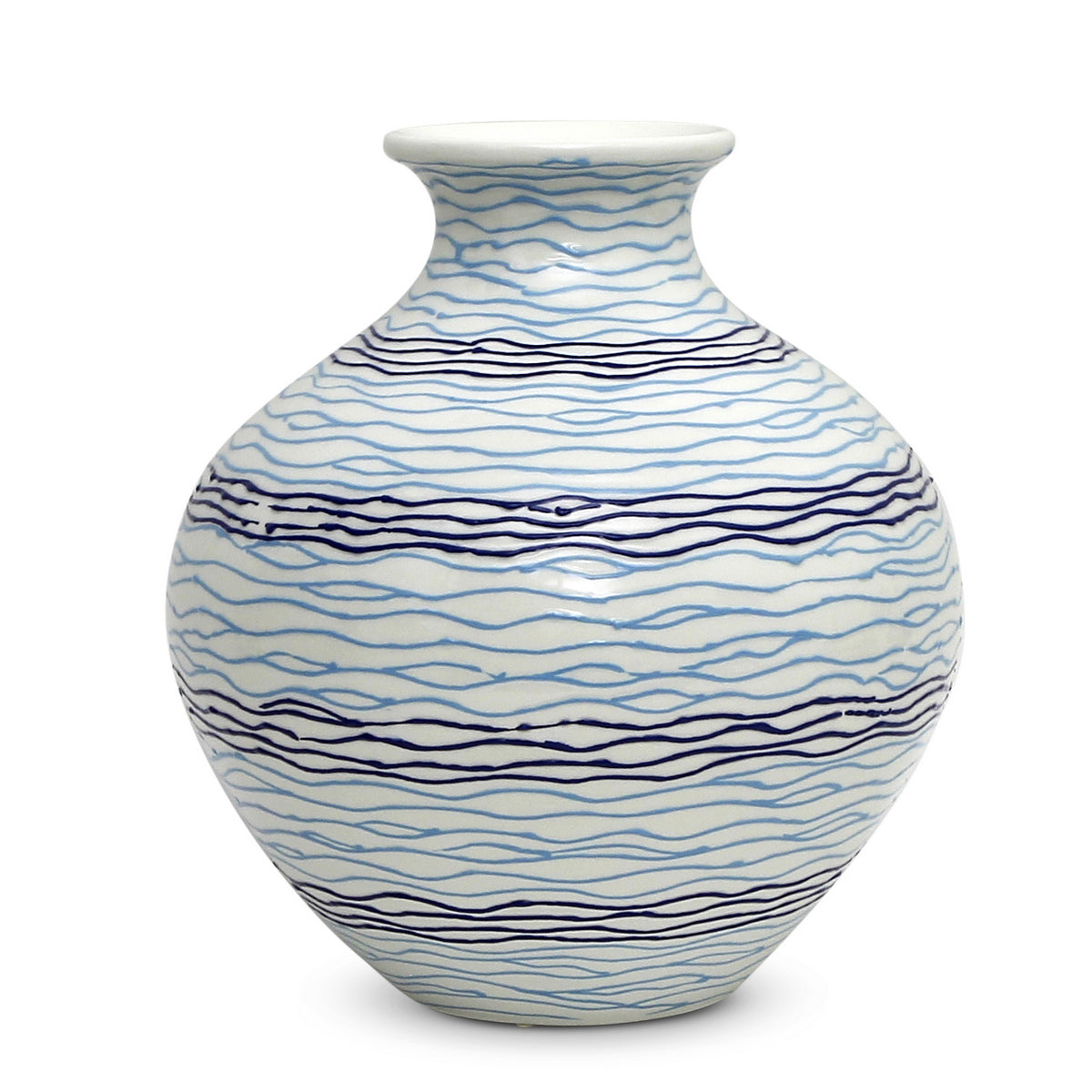 MARE BLU: Large Shaped Traditional Vase - Artistica.com