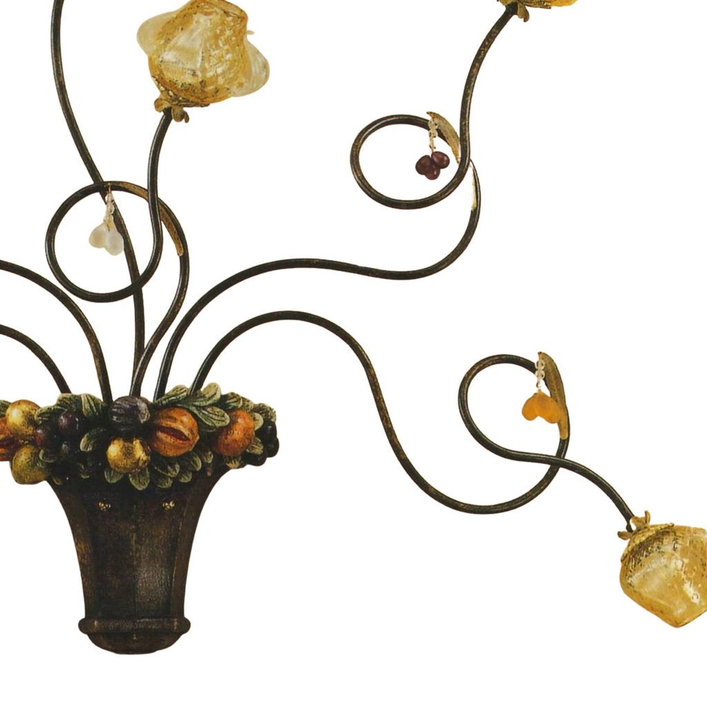 ALBA LAMP: Wall Light Sconce G9 Bulb Scavo Murano - Artistica.com