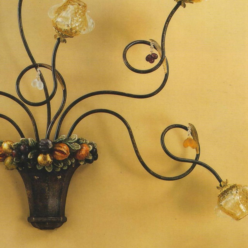 ALBA LAMP: Wall Light Sconce G9 Bulb Scavo Murano - Artistica.com