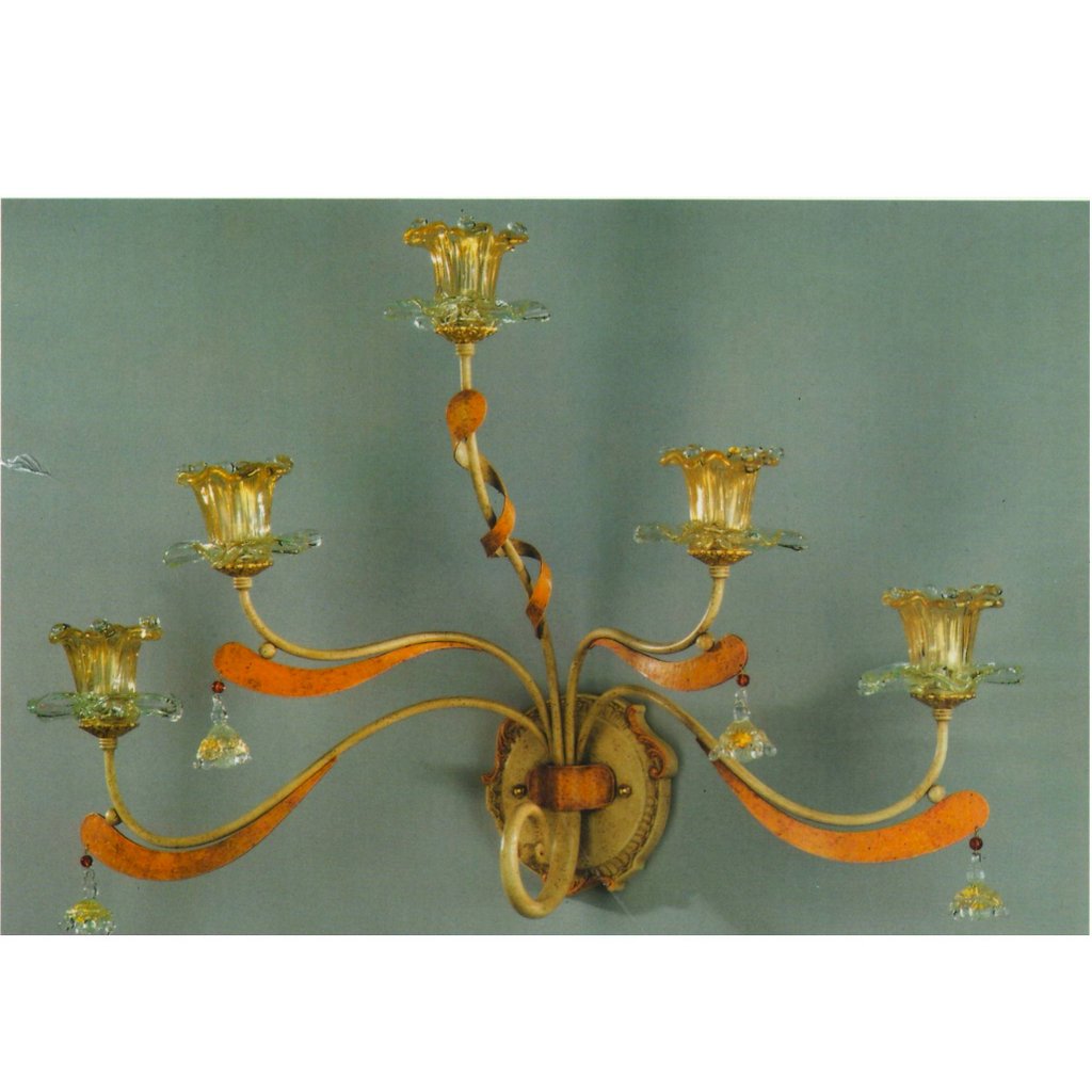 ALBA LAMP: Wall Light Sconce G9 Bulb Scavo Murano - Artistica.com