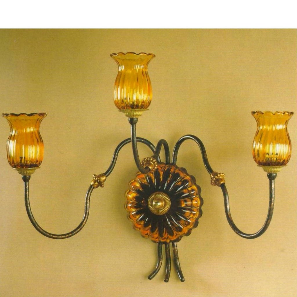 ALBA LAMP: Wall Light Sconce G9 Bulb Oxidized Copper Oro - Artistica.com
