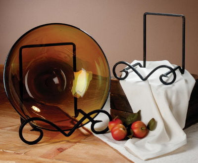 METAL STAND: Square Iron Stand BLACK for Large Pasta Salad Serving Bowls - Artistica.com