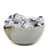 MURANO GLASS: Cartoccio square candy bowl SAND on Pearlized Clear Glass - Artistica.com