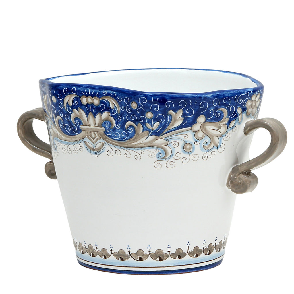 DERUTA COLORI: Ice Bucket Oval with handles - BLUE GENZIANA - Artistica.com