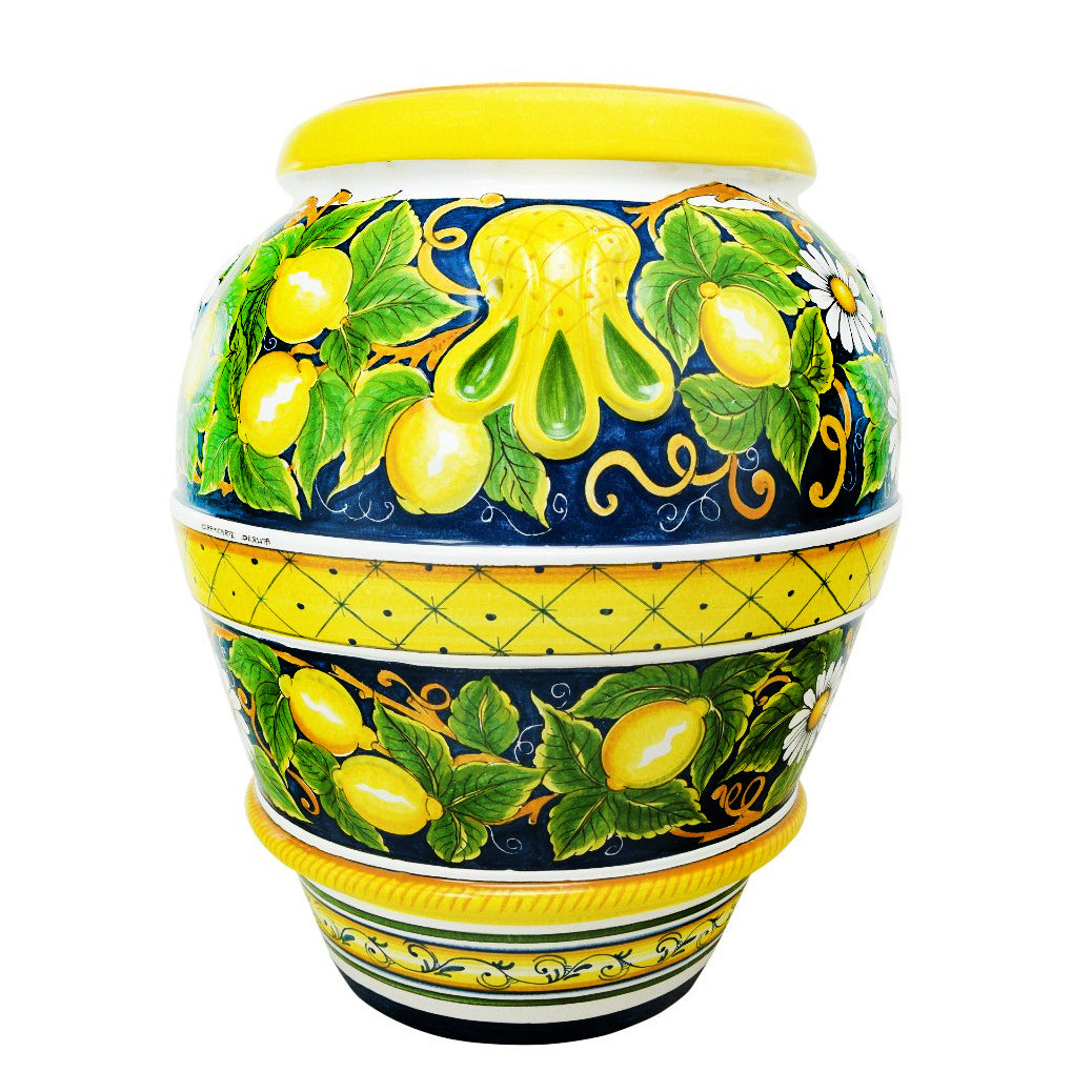GRANDE GIARDINO: Large Deruta-Tuscan Orcio-Urn - POSITANO design - Artistica.com