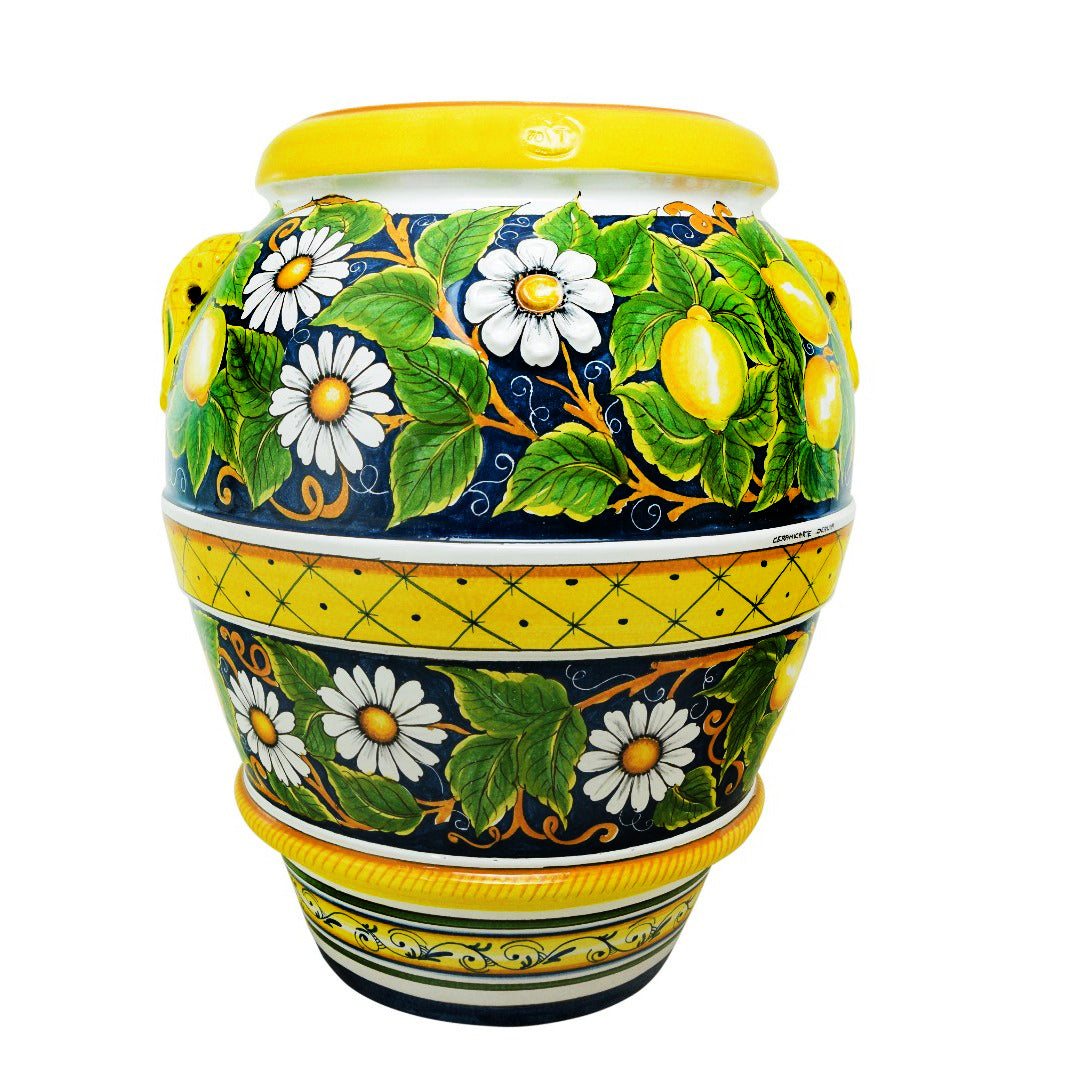 GRANDE GIARDINO: Large Deruta-Tuscan Orcio-Urn - POSITANO design - Artistica.com