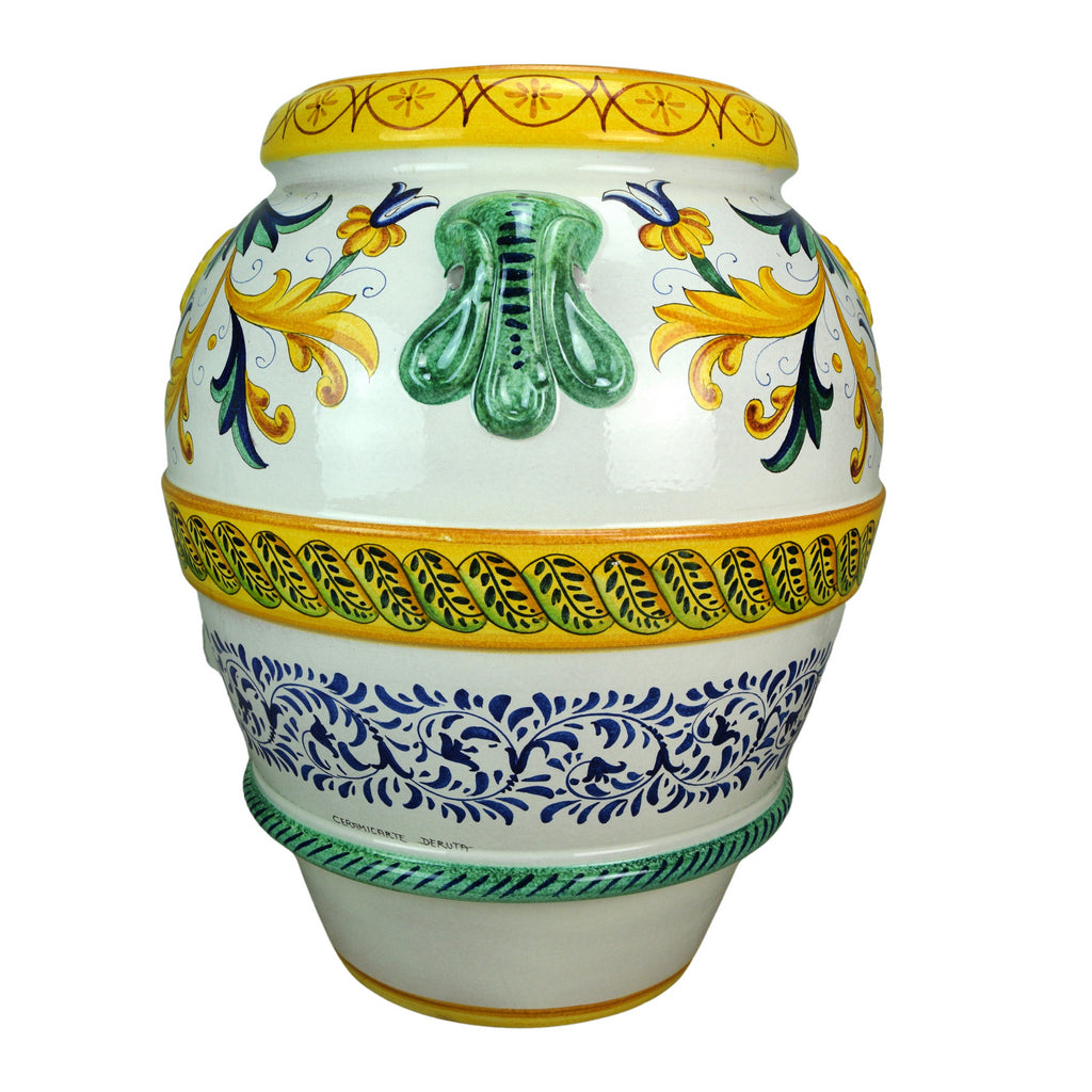 GRANDE GIARDINO: Large Deruta-Tuscan Orcio-Urn - CASTELLEONE design - Artistica.com