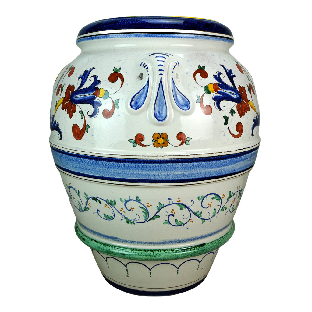GRANDE GIARDINO: Large Deruta-Tuscan Orcio-Urn - RICCO DERUTA design - Artistica.com